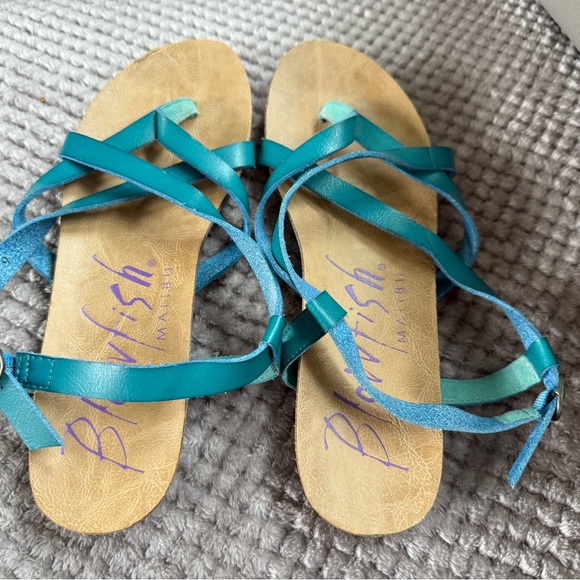 Blowfish Turquoise Strappy Sandals for Women - Picture 1 of 5